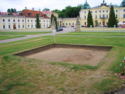 Wykopaliska na terenie Pałacu Branickich w Białymstoku